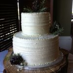 winter theme wedding cake
